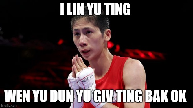 I LIN YU TING; WEN YU DUN YU GIV TING BAK OK | made w/ Imgflip meme maker