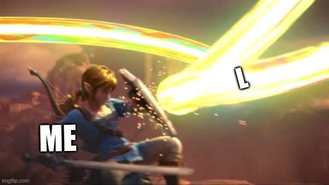 Link Defense World Of Light | L ME | image tagged in link defense world of light | made w/ Imgflip meme maker