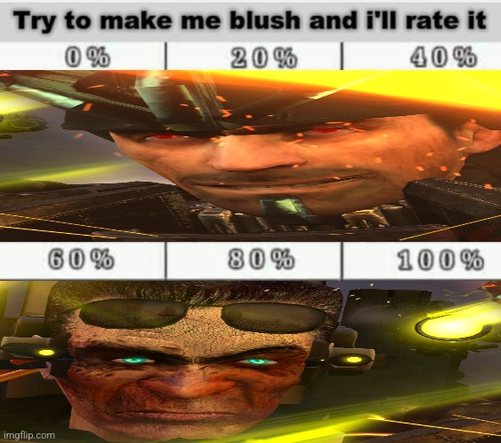 Sadistic. | image tagged in make me blush | made w/ Imgflip meme maker