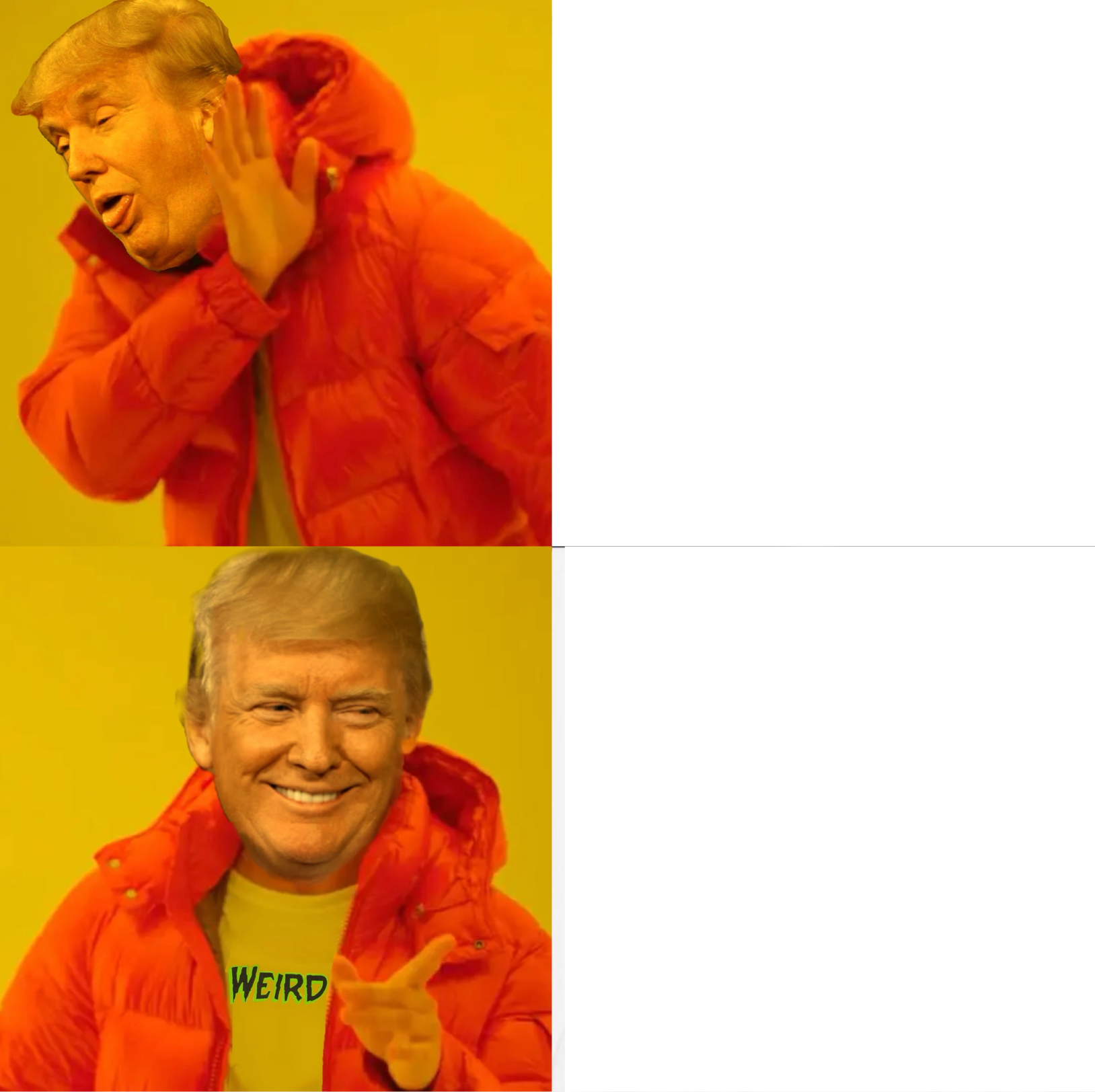 Trump yes no Blank Meme Template