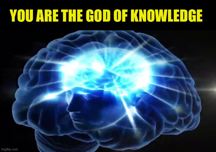 But you didn't have to cut me off | YOU ARE THE GOD OF KNOWLEDGE | image tagged in but you didn't have to cut me off | made w/ Imgflip meme maker