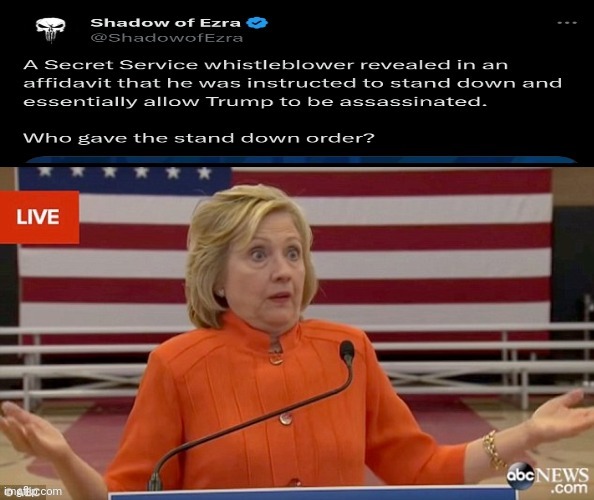 I've no idea who could have ordered that. | image tagged in hillary clinton,donald trump,assassination | made w/ Imgflip meme maker