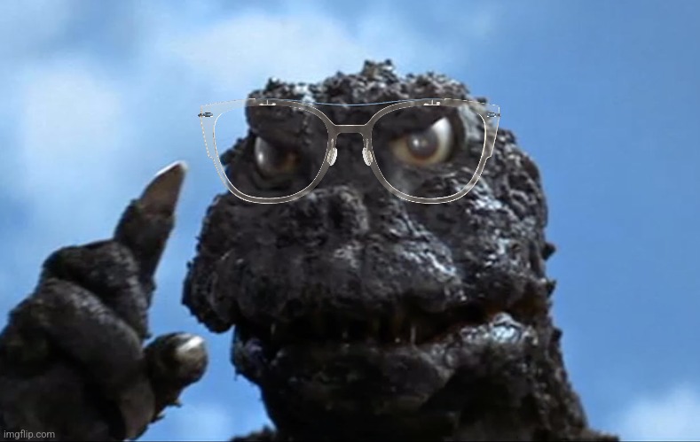 Old Man Godzilla | image tagged in old man godzilla | made w/ Imgflip meme maker