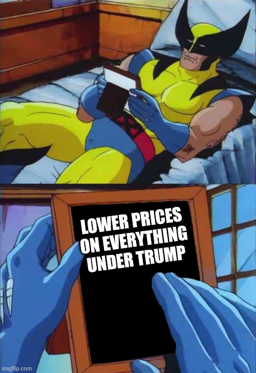 Remember | LOWER PRICES ON EVERYTHING UNDER TRUMP | image tagged in xmen,wolverine remember,donald trump | made w/ Imgflip meme maker