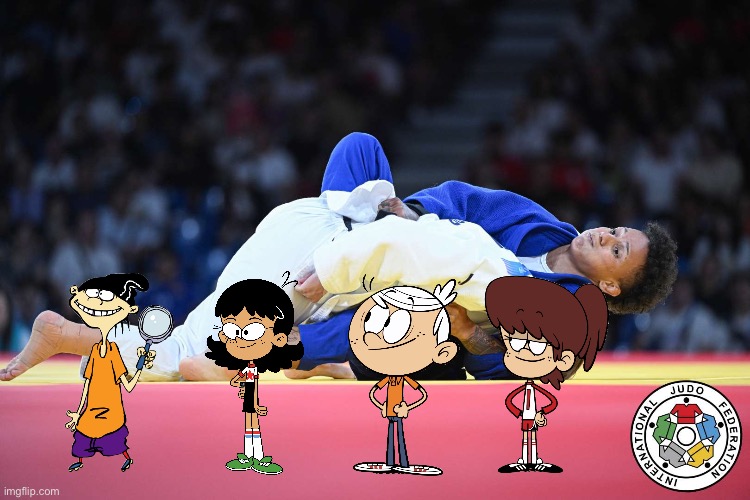 Judo (TLH Style) | image tagged in the loud house,lincoln loud,nickelodeon,cartoon network,ed edd n eddy,olympics | made w/ Imgflip meme maker