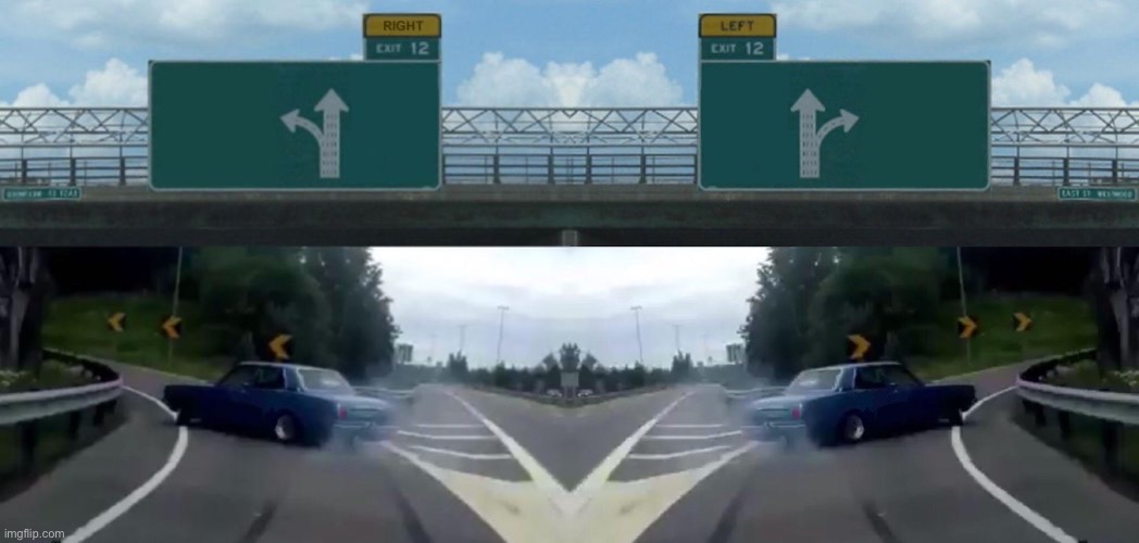 Double exit 12 off ramp Blank Meme Template