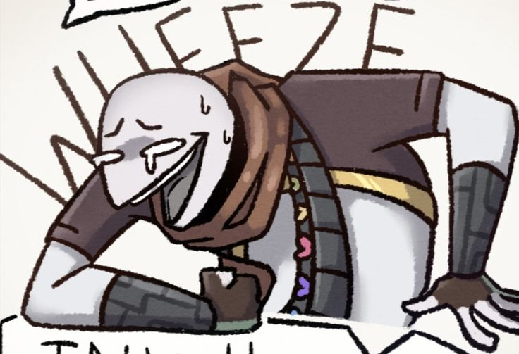 ink Sans wheeze Blank Meme Template