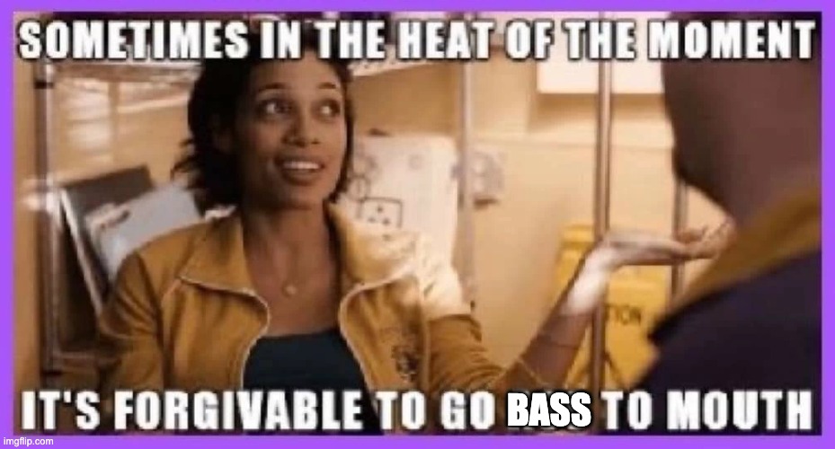 Fishing with Clerks | BASS | image tagged in bass,rosario dawson,forgiveness | made w/ Imgflip meme maker