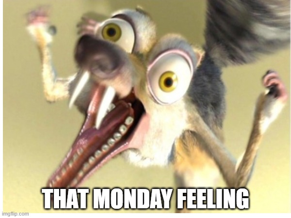 that monday feeling | THAT MONDAY FEELING | image tagged in monday | made w/ Imgflip meme maker