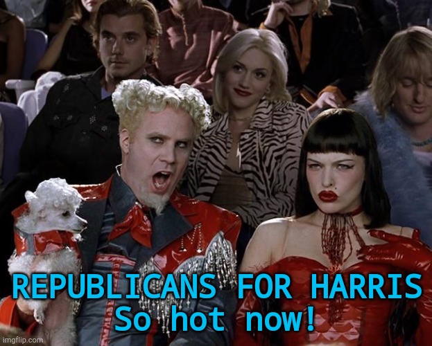 So Hot Right Now | REPUBLICANS FOR HARRIS
So hot now! | image tagged in so hot right now | made w/ Imgflip meme maker