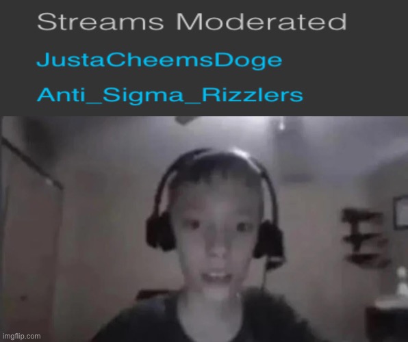 2 of the most retarded streams | image tagged in cringe gamer kid | made w/ Imgflip meme maker