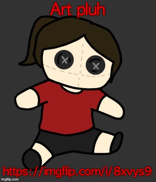 Dea plushie (thanks Disco) | Art pluh; https://imgflip.com/i/8xvys9 | image tagged in dea plushie thanks disco | made w/ Imgflip meme maker