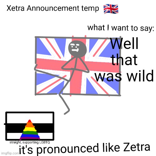 Xetra announcement temp | Well that was wild | image tagged in xetra announcement temp | made w/ Imgflip meme maker