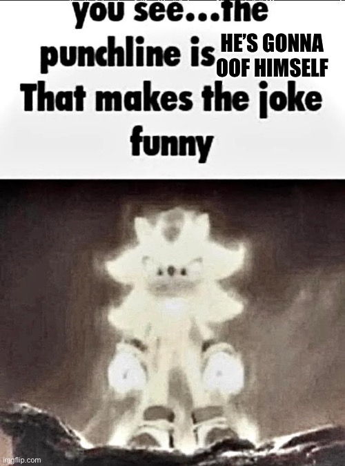 Shadow explains the joke | HE’S GONNA OOF HIMSELF | image tagged in shadow explains the joke | made w/ Imgflip meme maker