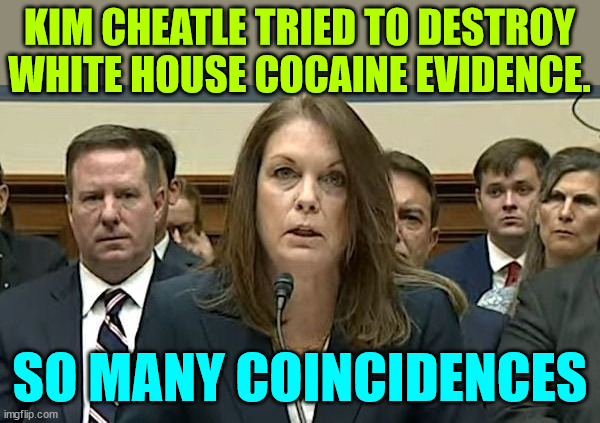 Secret service... rotten to the core | KIM CHEATLE TRIED TO DESTROY WHITE HOUSE COCAINE EVIDENCE. SO MANY COINCIDENCES | image tagged in criminal,biden regime | made w/ Imgflip meme maker
