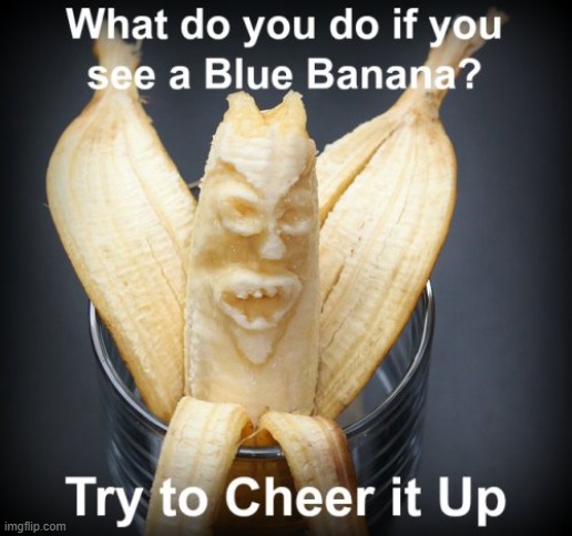 Eg Nigma, Banana Comic | image tagged in vince vance,bananas,blue banana,riddle,memes,sad banana | made w/ Imgflip meme maker