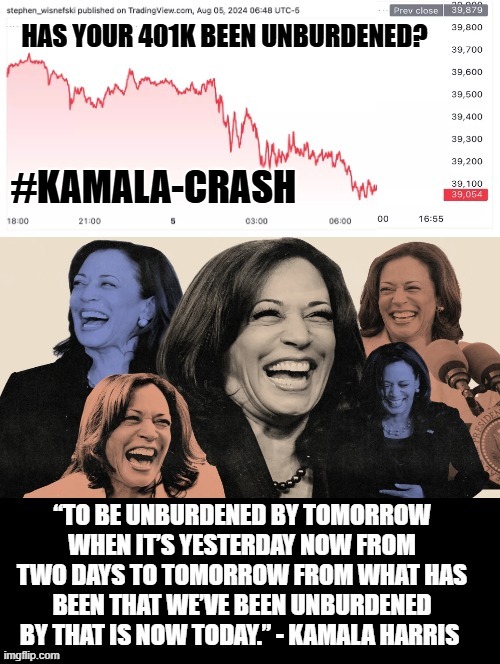 #KamalaCrash | #KAMALA-CRASH | image tagged in kamala harris,sam elliott special kind of stupid | made w/ Imgflip meme maker