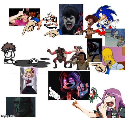 Added even more peoples | image tagged in l puro but with more people laughing | made w/ Imgflip meme maker