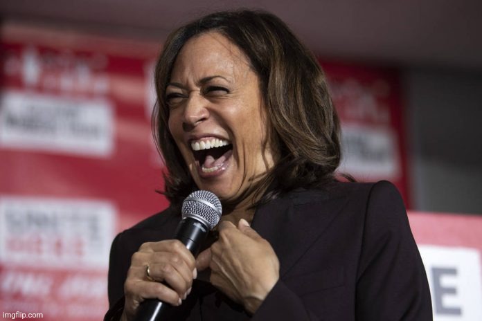 Kamala laughing | image tagged in kamala laughing | made w/ Imgflip meme maker