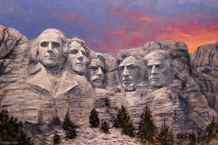 TRUMP RUSHMORE | image tagged in trump rushmore | made w/ Imgflip meme maker