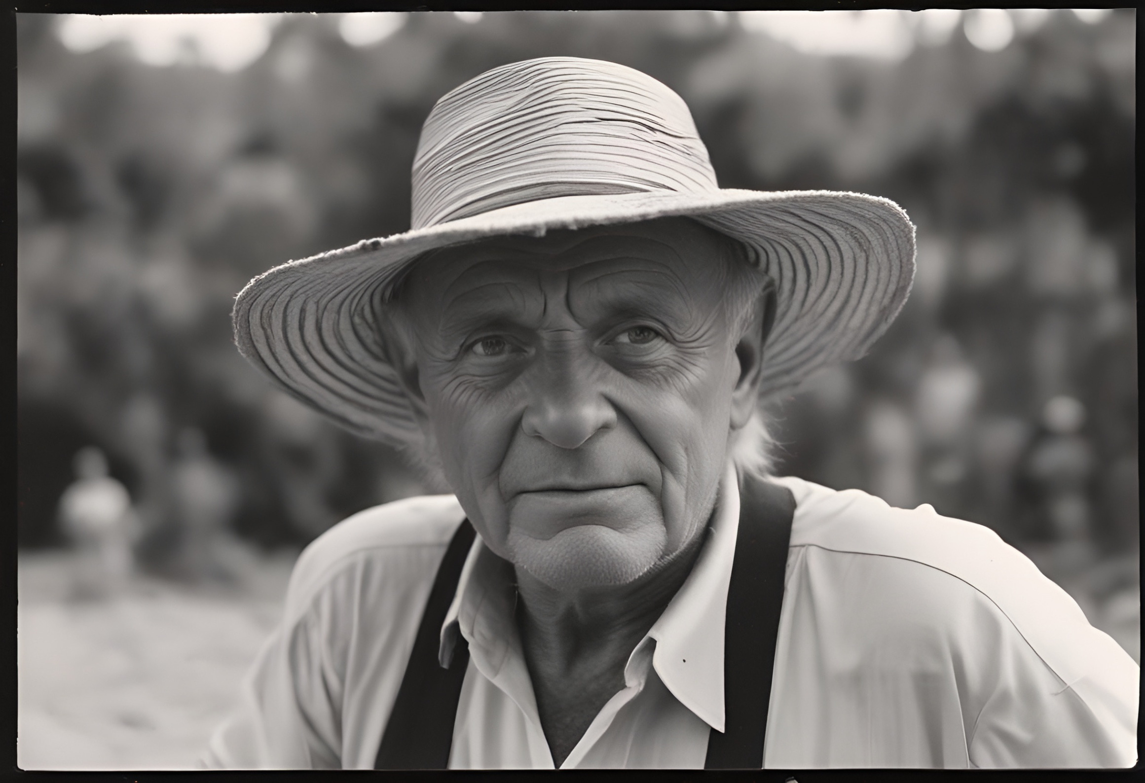 AI Anthony Hopkins with hat Blank Meme Template