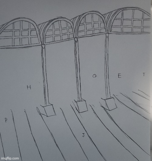 Rough sketch of Knapford Station for an upcoming drawing | image tagged in thomas the tank engine,wip,drawing | made w/ Imgflip meme maker