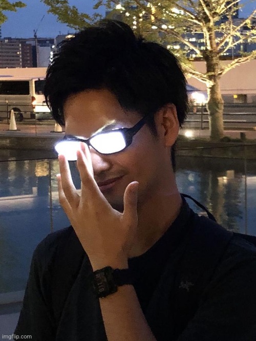 Anime Glasses | image tagged in anime glasses | made w/ Imgflip meme maker