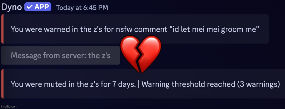 muted for no reason bro | 💔 | made w/ Imgflip meme maker