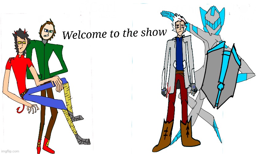 my main OC's. | made w/ Imgflip meme maker