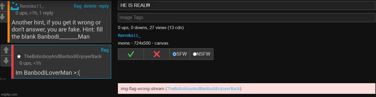 why did he flag this? | made w/ Imgflip meme maker