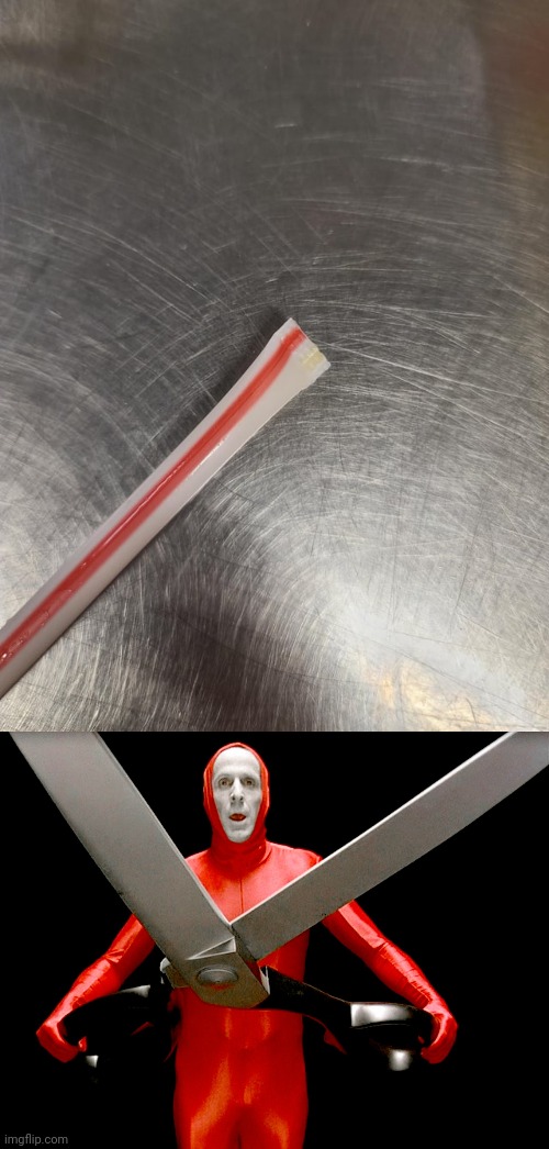 Cutting the straw | image tagged in big lebowski scissors,scissors,you had one job,straws,straw,memes | made w/ Imgflip meme maker