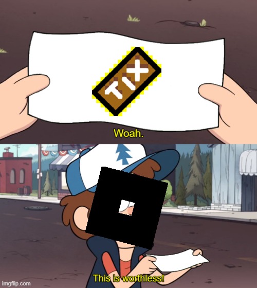 This is Worthless | image tagged in this is worthless,roblox | made w/ Imgflip meme maker