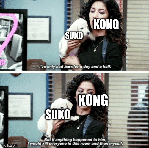 overprotective dad mode engaged | KONG; SUKO; SUKO; KONG; SUKO | image tagged in i've only had | made w/ Imgflip meme maker