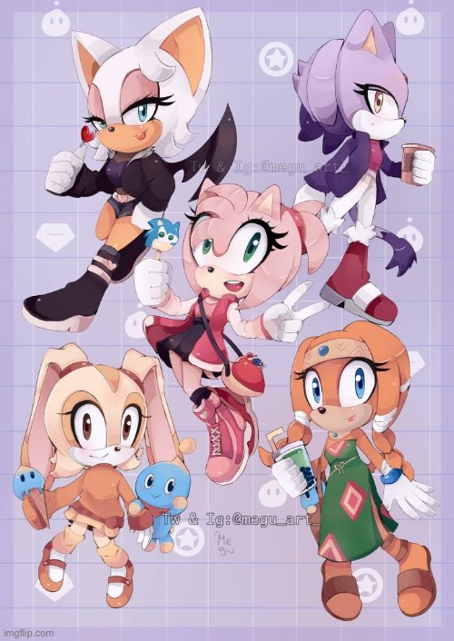 Sonic girls casual | image tagged in sonic girls casual | made w/ Imgflip meme maker