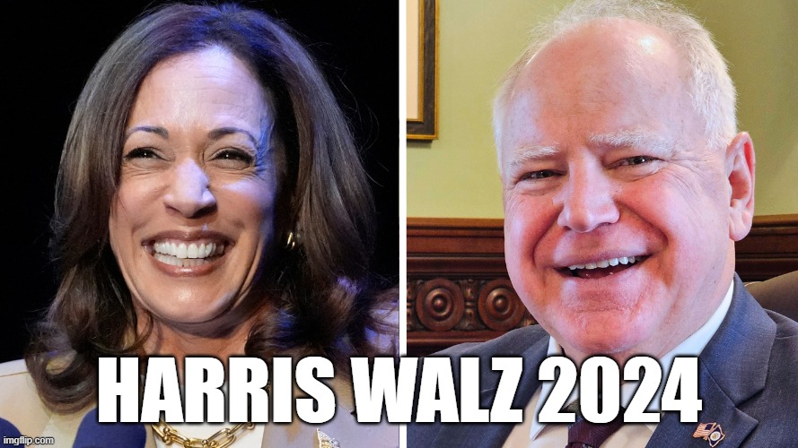 Kamala Harris Tim Walz 2024 | HARRIS WALZ 2024 | image tagged in kamala harris,tim walz,2024,donald trump,harris,walz | made w/ Imgflip meme maker