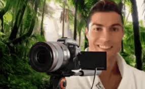 High Quality cristiano ronaldo camera Blank Meme Template