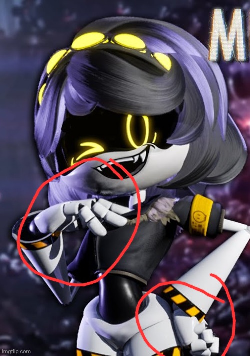 Apparently, I've watched Murder Drones enough that V without her claws looks weird to me | image tagged in just v | made w/ Imgflip meme maker