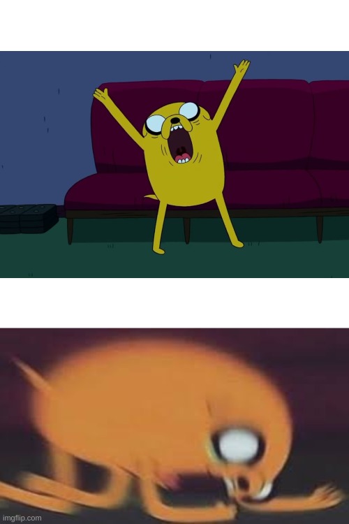 Jake Scream VS Jake's Pain | image tagged in jake scream vs jake's pain | made w/ Imgflip meme maker