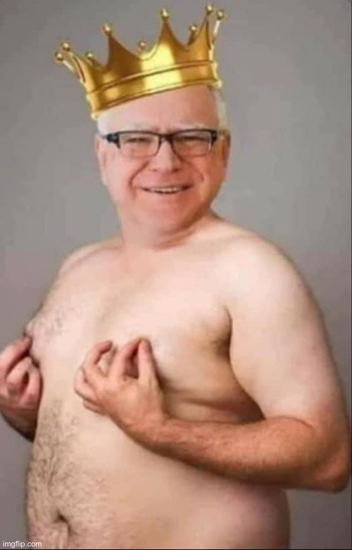 Tim Walz is a pretty girl | image tagged in tim walz is a pretty girl | made w/ Imgflip meme maker