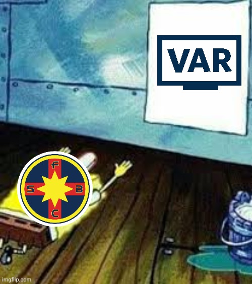 Sparta-SC FCSB SA 1:1. Champions of Romania, saved by Joyskim Dawa and VAR. the ultimate showdown will be in Bucharest. | image tagged in spongebob worship,fcsb,sparta prague,champions league,var,memes | made w/ Imgflip meme maker