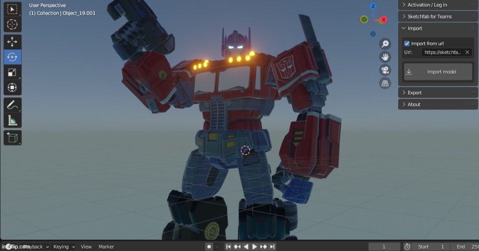 don't mind me, just editing an Optimus Prime model | made w/ Imgflip meme maker