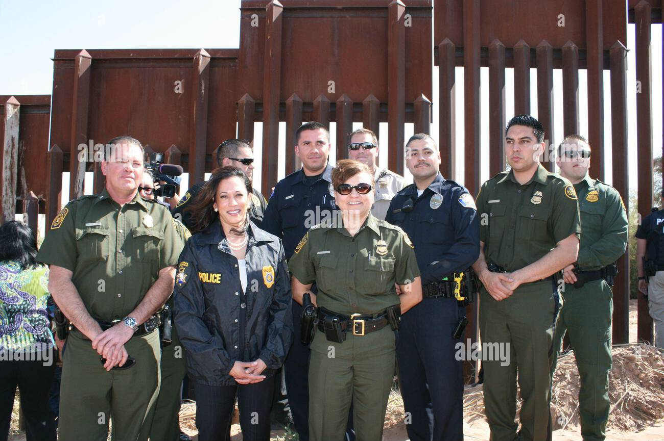 High Quality Kamala border wall Blank Meme Template