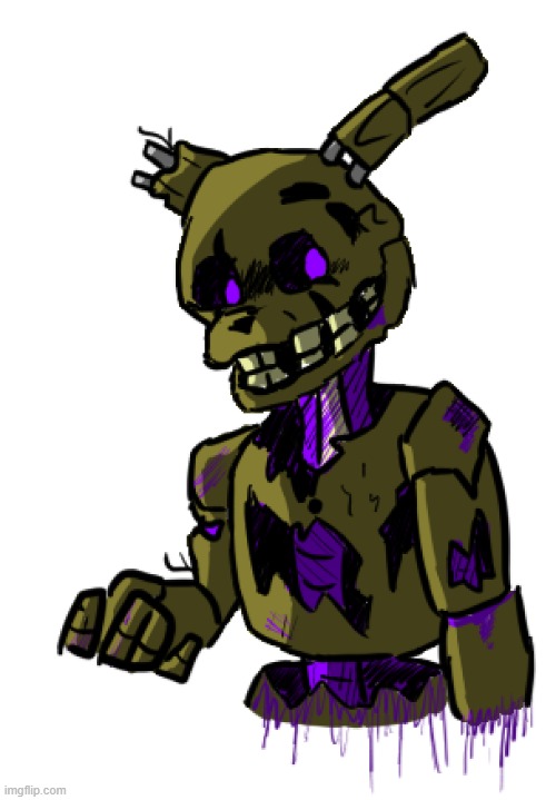 Imma just upload a whole buncha art I've done recently starting with this springtrap doodle | made w/ Imgflip meme maker