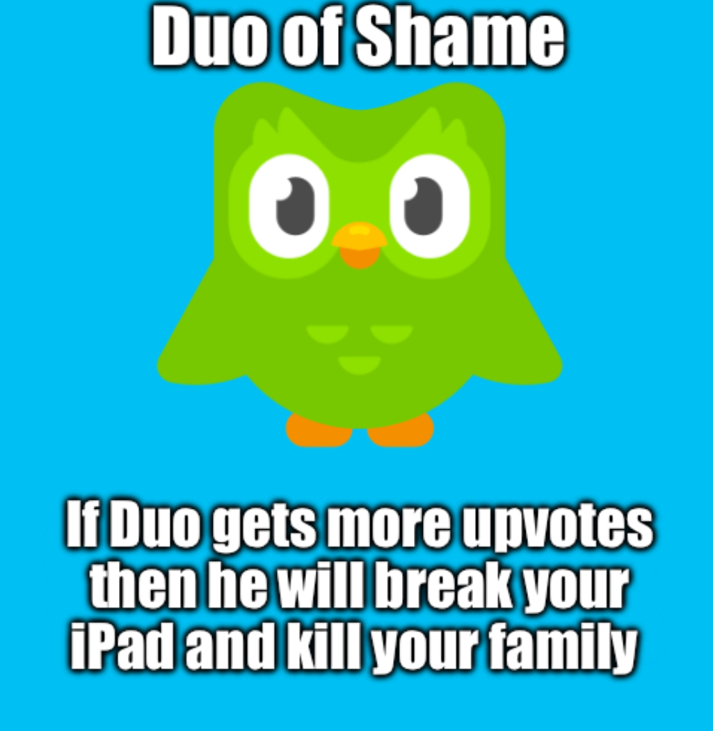 Duo of Shame Blank Meme Template