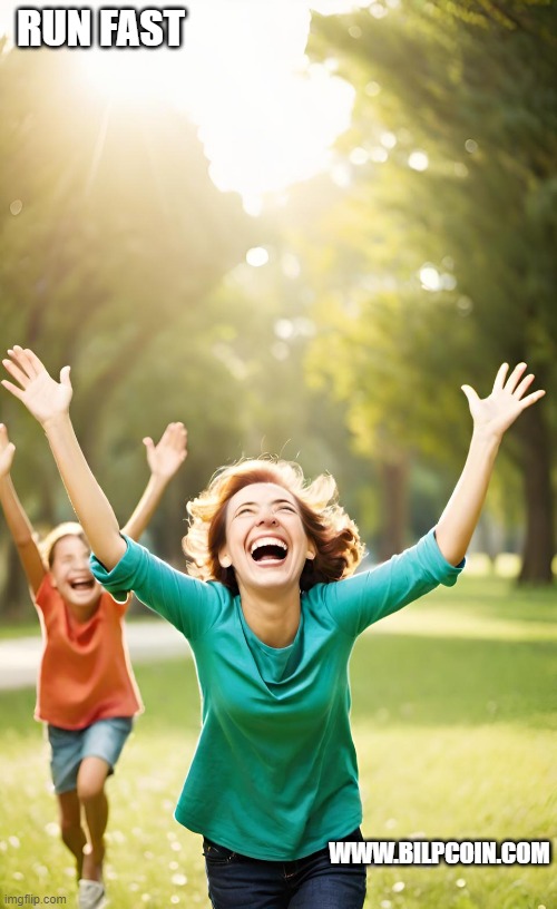 RUN FAST; WWW.BILPCOIN.COM | made w/ Imgflip meme maker