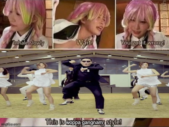 Gangnam style Blank Meme Template