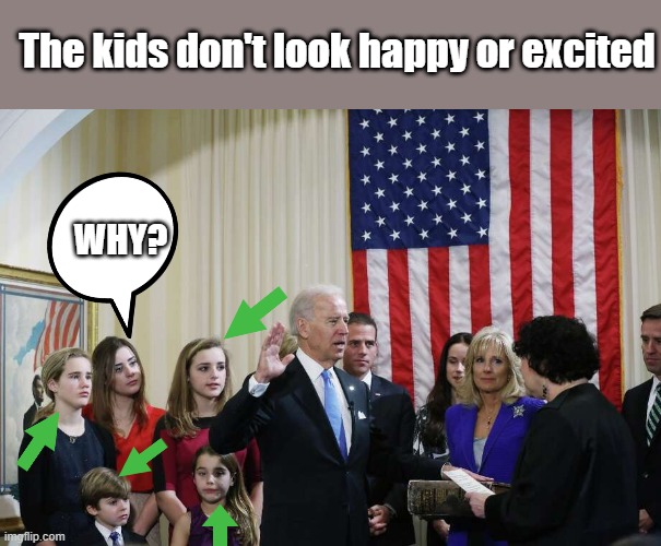The kids don't look happy or excited; WHY? | made w/ Imgflip meme maker
