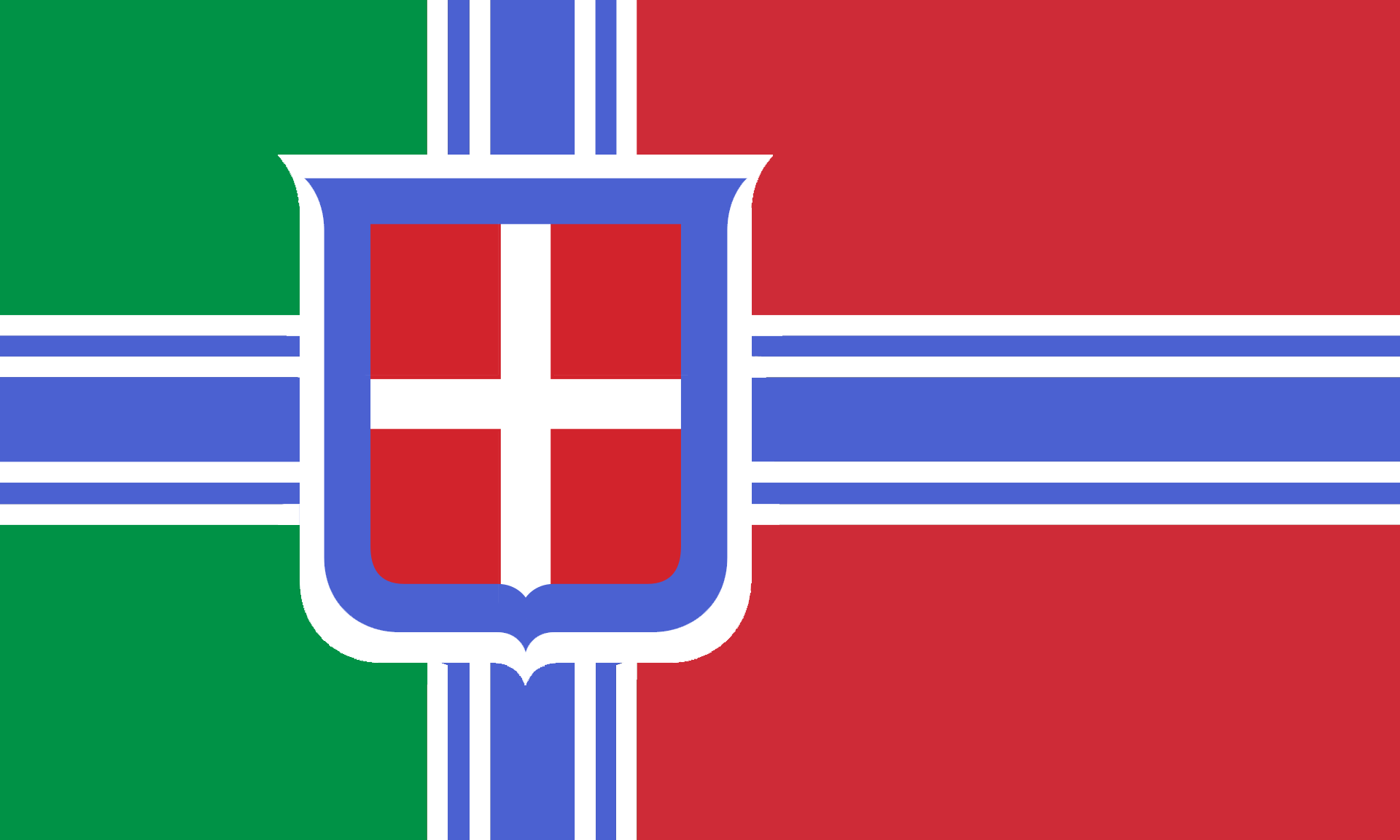 Fascist-Italy in the style of the 3rd-Reich's Battle flag Blank Meme Template