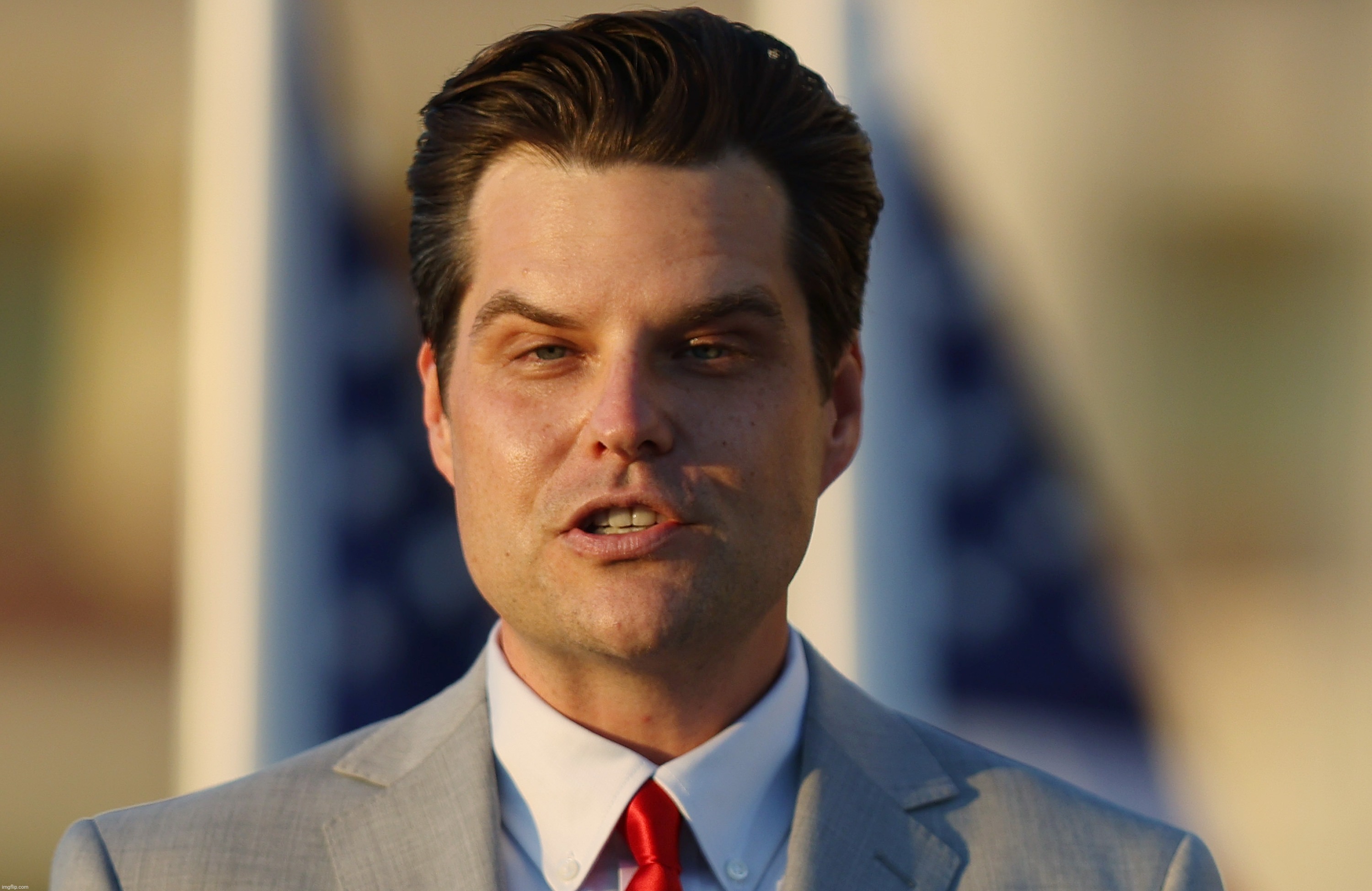 Matt Gaetz botoxed ducky face air suck | image tagged in matt gaetz,january 6th,jan 6,jan 6th,j6 | made w/ Imgflip meme maker