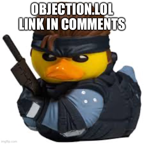 Solid squeak | OBJECTION.LOL LINK IN COMMENTS | image tagged in solid squeak | made w/ Imgflip meme maker